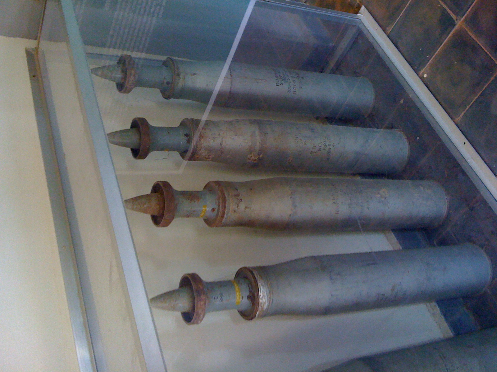Some badass unexploded mines at the mine museam near Phnom Penh Some badass unexploded mines at the mine museam near Phnom Penh