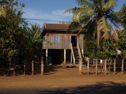 Typical Cambodian house Typical Cambodian house
