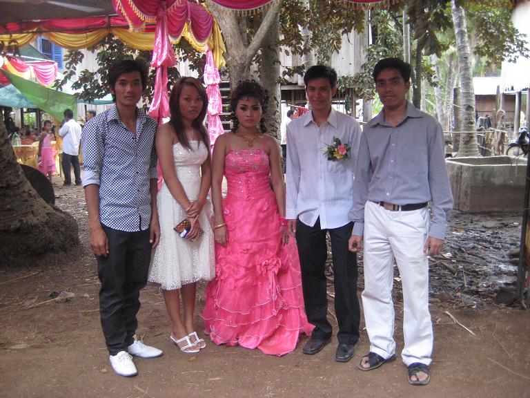 Posing with bride & groom and a couple of Kea's friends. Posing with bride & groom and a couple of Kea's friends.